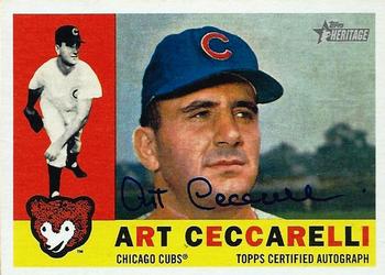 2009 Topps Heritage - Real One Autographs #ROA-AC Art Ceccarelli Front