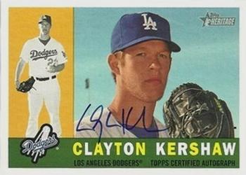 2009 Topps Heritage - Real One Autographs #ROA-CK2 Clayton Kershaw Front