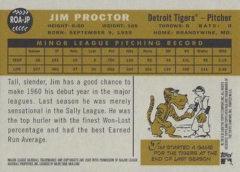 2009 Topps Heritage - Real One Autographs #ROA-JP Jim Proctor Back