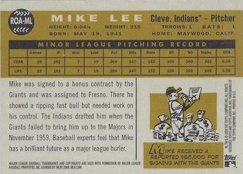 2009 Topps Heritage - Real One Autographs #ROA-ML Mike Lee Back
