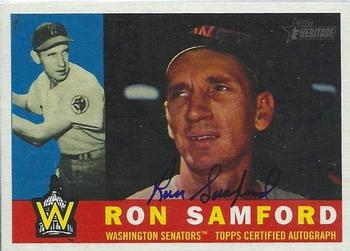 2009 Topps Heritage - Real One Autographs #ROA-RS Ron Samford Front