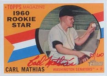 2009 Topps Heritage - Real One Autographs Red Ink #CM Carl Mathias Front
