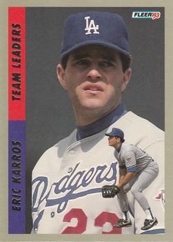 1993 Fleer - Team Leaders (Series Two National League) #4 Eric Karros Front