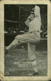 1922 W503 Strip/Caramel Cards #35 Leon Cadore Front