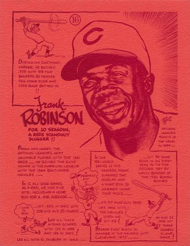1977 Bob Parker Some Reds You Should Know #16 Frank Robinson Front