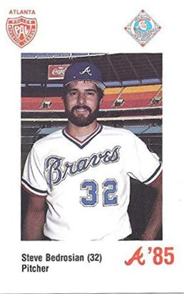 1985 Atlanta Braves Police #NNO Steve Bedrosian Front