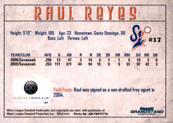 2010 Grandstand St. Lucie Mets #NNO Raul Reyes Back