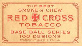 1910-13 Red Cross Tobacco (T215) #NNO George Mullin Back