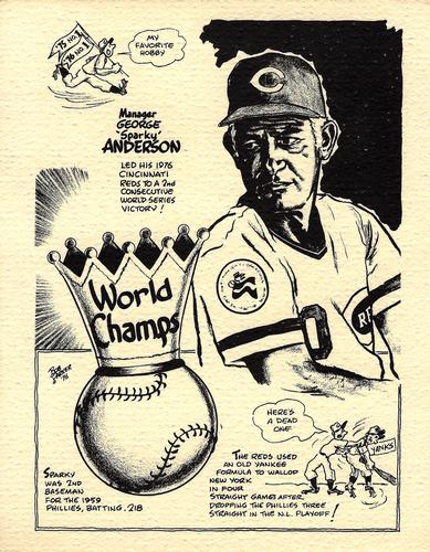 1977 Bob Parker Classic Cincinnati Reds #NNO Sparky Anderson Front