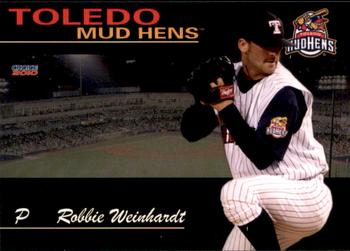 2010 Choice Toledo Mud Hens #24 Robbie Weinhardt Front