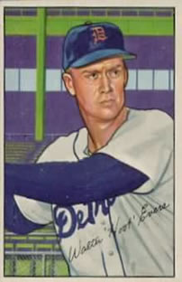 1952 Bowman #111 Walter Evers Front