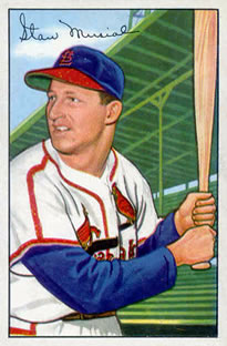 1952 Bowman #196 Stan Musial Front