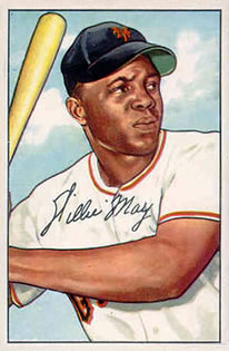 1952 Bowman #218 Willie Mays Front