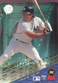 1993 Leaf #352 Matt Nokes Back