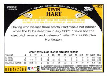 2009 Topps Updates & Highlights - Gold #UH226 Kevin Hart Back