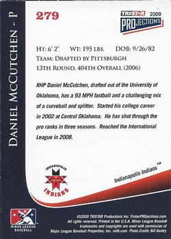 2009 TriStar PROjections - Autographs #279 Daniel McCutchen Back