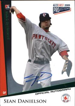 2009 TriStar PROjections - Autographs Green #18 Sean Danielson Front
