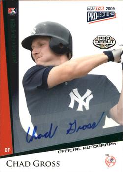 2009 TriStar PROjections - Autographs Green #157 Chad Gross Front