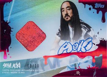 2020 Topps x Steve Aoki - Autograph Relic Pink Frosting #SA3 Steve Aoki Front