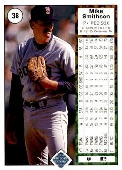 2009 Upper Deck - 1989 20th Anniversary Buybacks #38 Mike Smithson Back