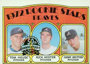 2021 Topps Heritage - 50th Anniversary Buybacks #351 Braves 1972 Rookie Stars (Tom House / Rick Kester / Jimmy Britton) Front