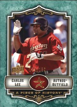2009 Upper Deck A Piece of History - Green #39 Carlos Lee Front