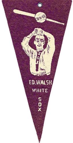 1913 Cravats Felt Pennants #NNO Ed Walsh Front