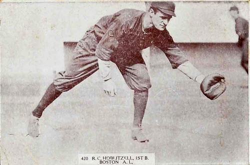 1913-15 Pinkerton Scorecards / Photocards (W530) #420 Dick Hoblitzell Front