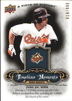 2009 Upper Deck A Piece of History - Timeless Moments #TM-BR Brian Roberts Front