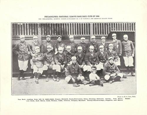 1904 Sporting Boiler Supplements #3 1904 Philadelphia Phillies Team Photo Front