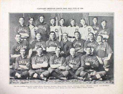 1904 Sporting Boiler Supplements #NNO 1904 Cleveland Naps Team Photo Front