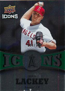 2009 Upper Deck Icons - Icons Green #IC-JL John Lackey Front