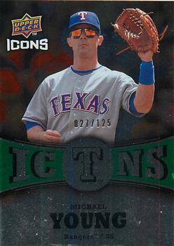 2009 Upper Deck Icons - Icons Green #IC-MY Michael Young Front