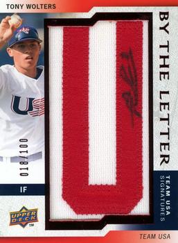 2009 Upper Deck Signature Stars - USA By the Letter Autographs #BTLU-TWa Tony Wolters Front