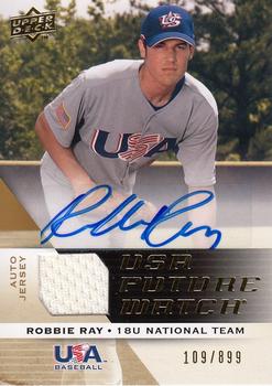 2009 Upper Deck Signature Stars - USA National Team Future Watch Jersey Autographs #UFWA-37 Robbie Ray Front
