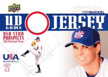 2009 Upper Deck Signature Stars - USA Star Prospects Jerseys #GJU-1 Cody Buckel Front