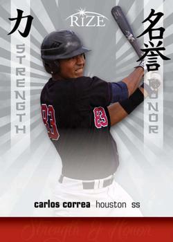 2012 Leaf Rize Draft - Strength and Honor #SH-3 Carlos Correa Front
