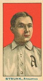 1910 Nadja Caramels Philadelphia Athletics (E104-1) #NNO Amos Strunk Front