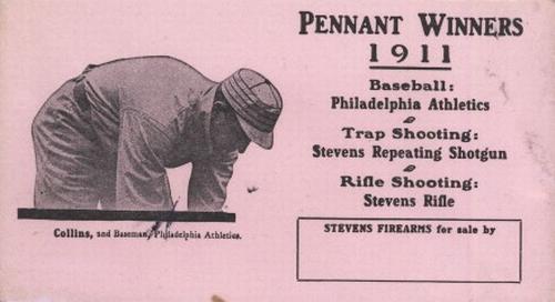 1911 Stevens Firearms Blotters Philadelphia Athletics #NNO Eddie Collins Front