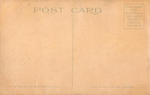 1912 Boston American Series Postcards (PC742-1) #NNO Ray Collins Back