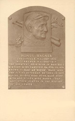 1936-39 Hall of Fame Postcards #NNO Honus Wagner Front