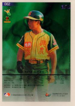 1996 CPBL Pro-Card Series 3 - Baseball Hall of Fame - Gold #62 Chuen-Chia Wang Back