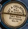 1910 Diamond Mascot Gum Pins (PE1) #NNO Walter Blair Back