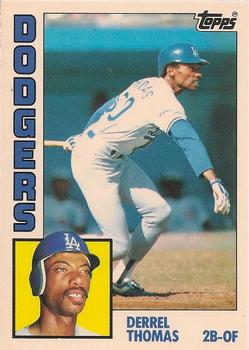 1984 Topps - Collector's Edition (Tiffany) #583 Derrel Thomas Front
