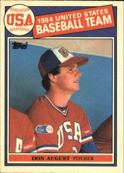 1985 Topps - Collector's Edition (Tiffany) #392 Don August Front