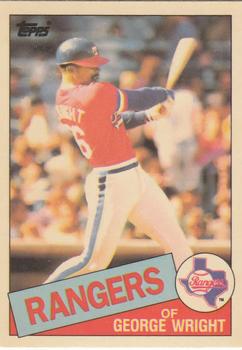1985 Topps - Collector's Edition (Tiffany) #443 George Wright Front