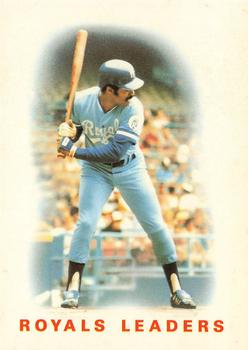 1986 Topps - Collector's Edition (Tiffany) #606 Royals Leaders Front