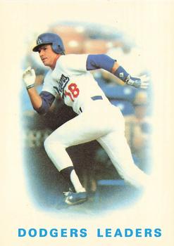 1986 Topps - Collector's Edition (Tiffany) #696 Dodgers Leaders Front