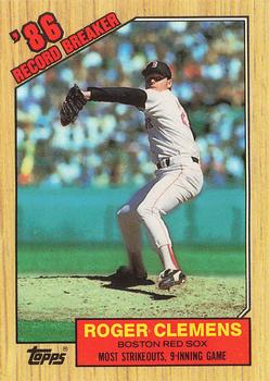 1987 Topps - Collector's Edition (Tiffany) #1 Roger Clemens Front