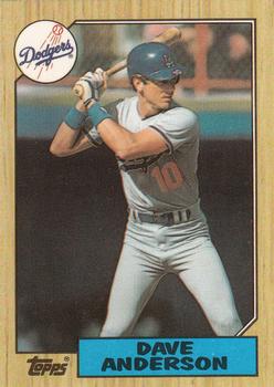 1987 Topps - Collector's Edition (Tiffany) #73 Dave Anderson Front